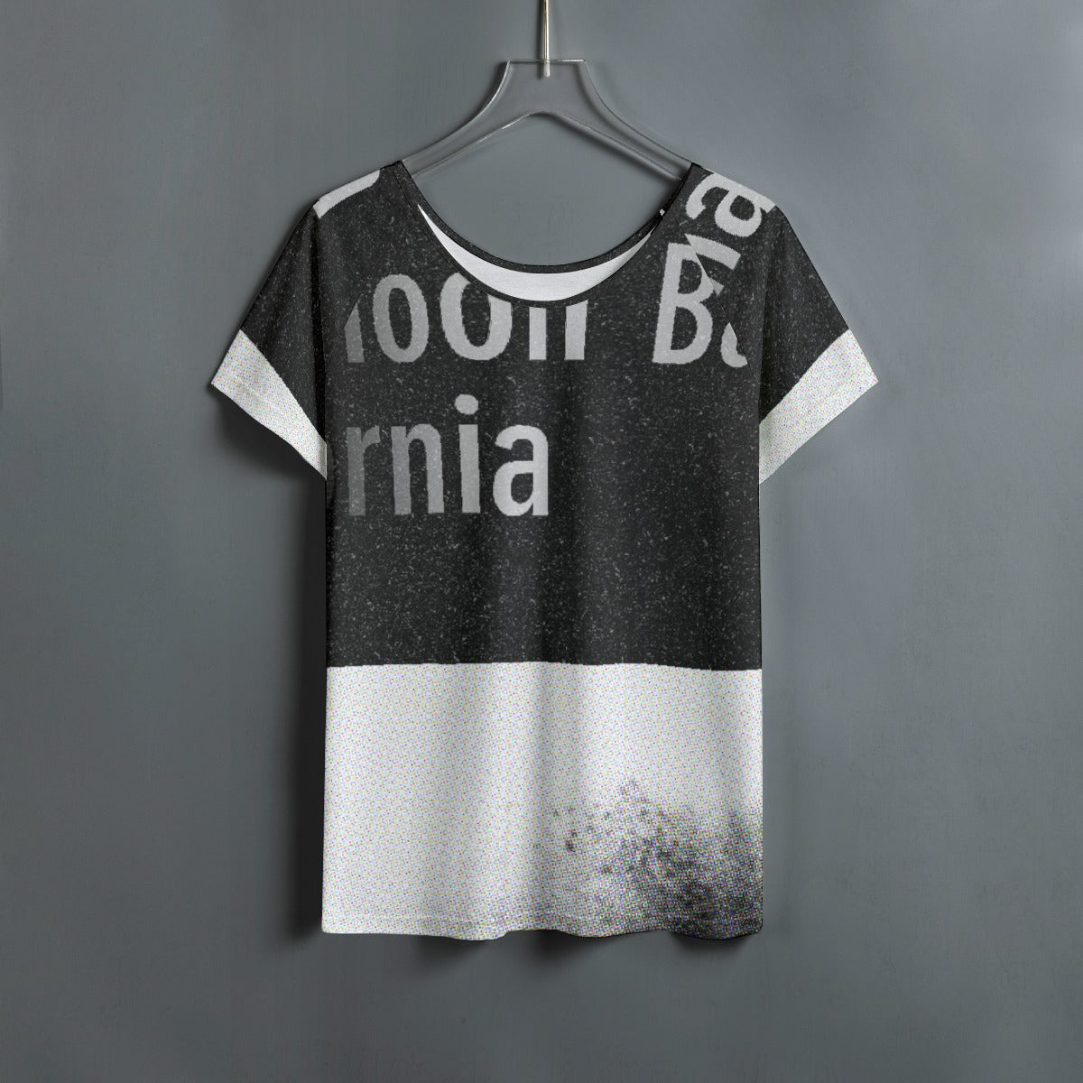 All-Over Print Women's Round Neck T-shirt With Raglan Sleeve