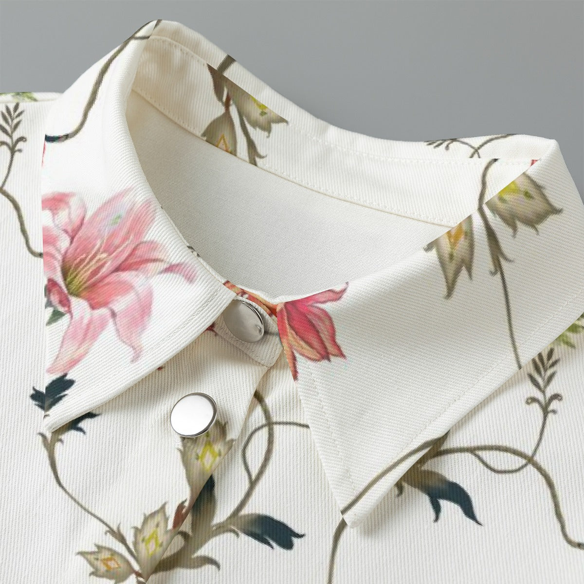 All-Over Print Women's Cropped Jacket | 245GSM Cotton