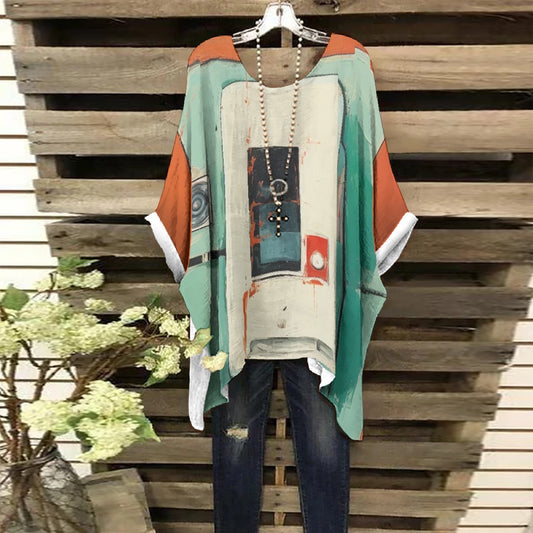 All-Over Print Women's Bat Sleeve Shirt