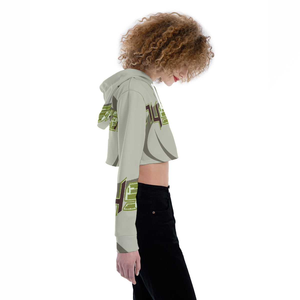 All-Over Print Women's Crop Top Hoodie