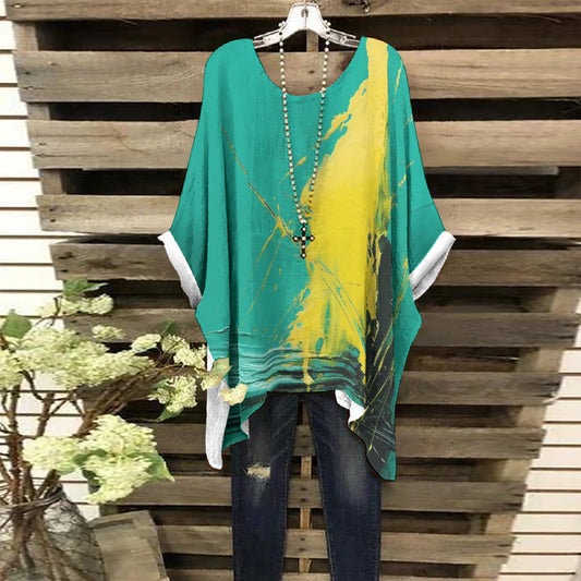 All-Over Print Women's Bat Sleeve Shirt