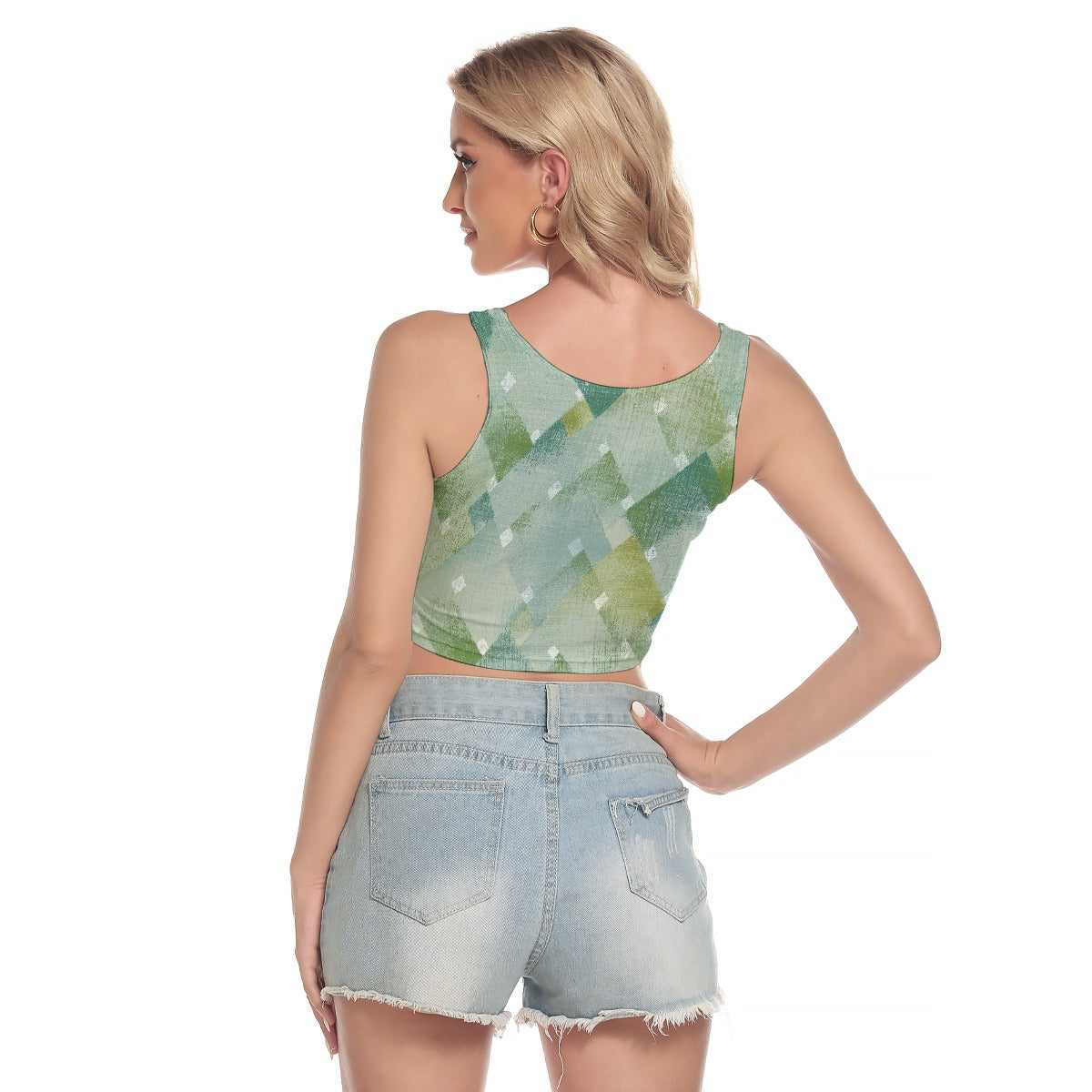 All-Over Print Women's Sport Crop Tank Top