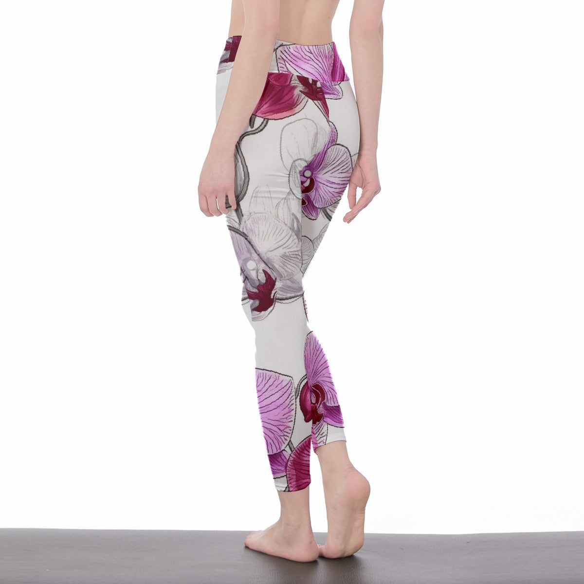 All-Over Print Women's High Waist Leggings | Side Stitch Closure