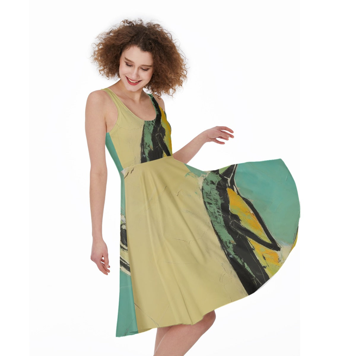 All-Over Print Women's Sleeveless Dress