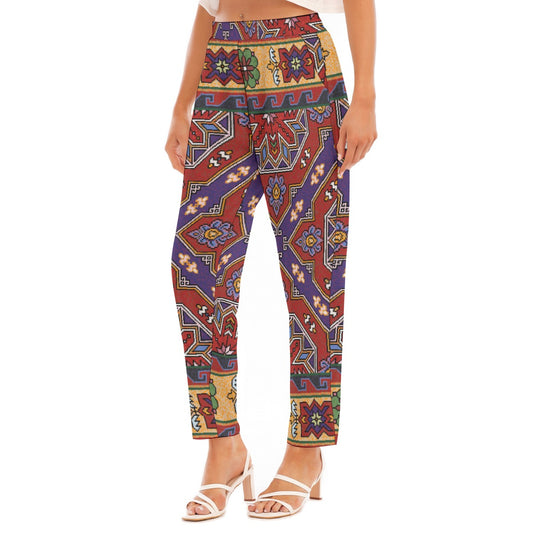 All-Over Print Women's Loose Straight-leg Pants