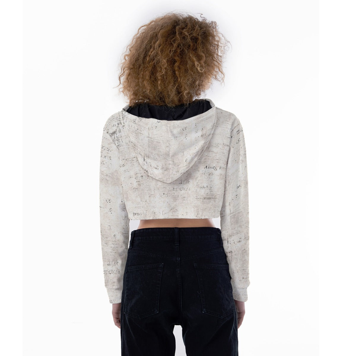 All-Over Print Women's Crop Top Hoodie