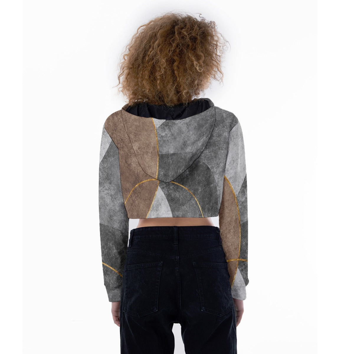 All-Over Print Women's Crop Top Hoodie