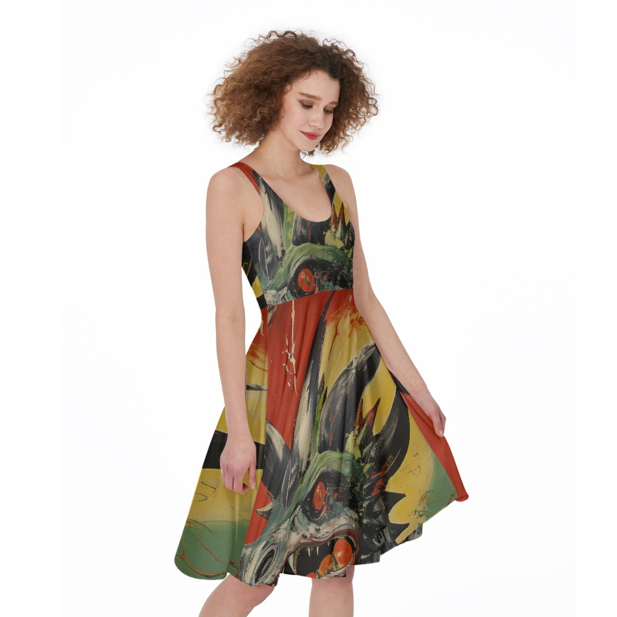 All-Over Print Women's Sleeveless Dress