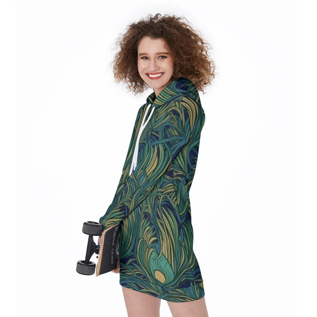 All-Over Print Women's Long Hoodie