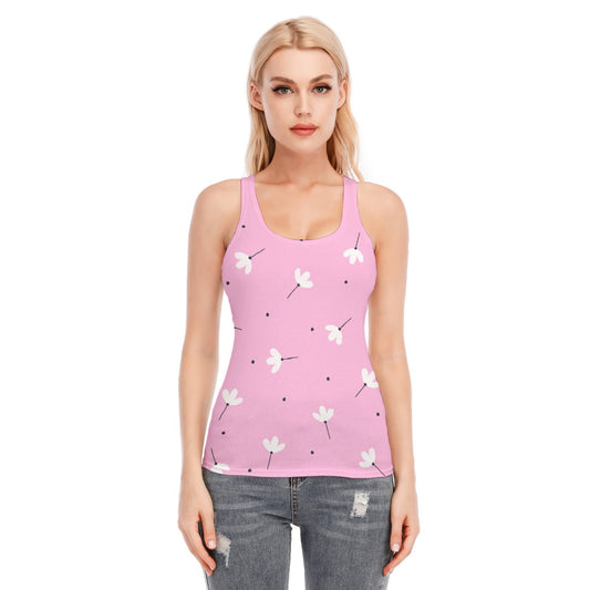 All-Over Print Women's Racer Vest | 190GSM Cotton