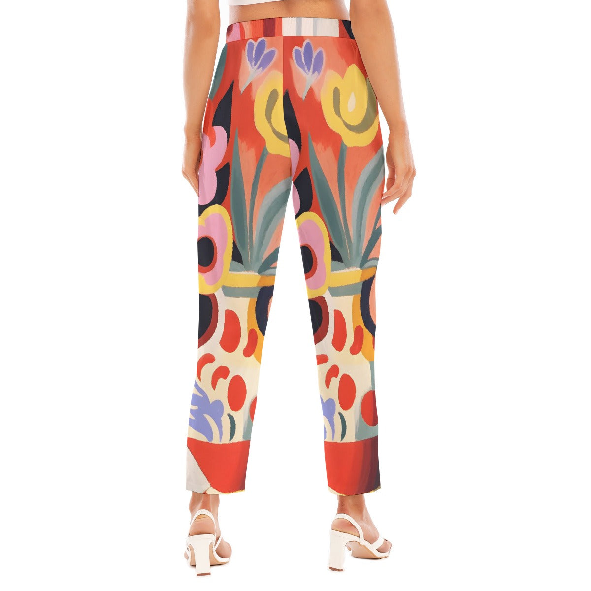 All-Over Print Women's Loose Straight-leg Pants