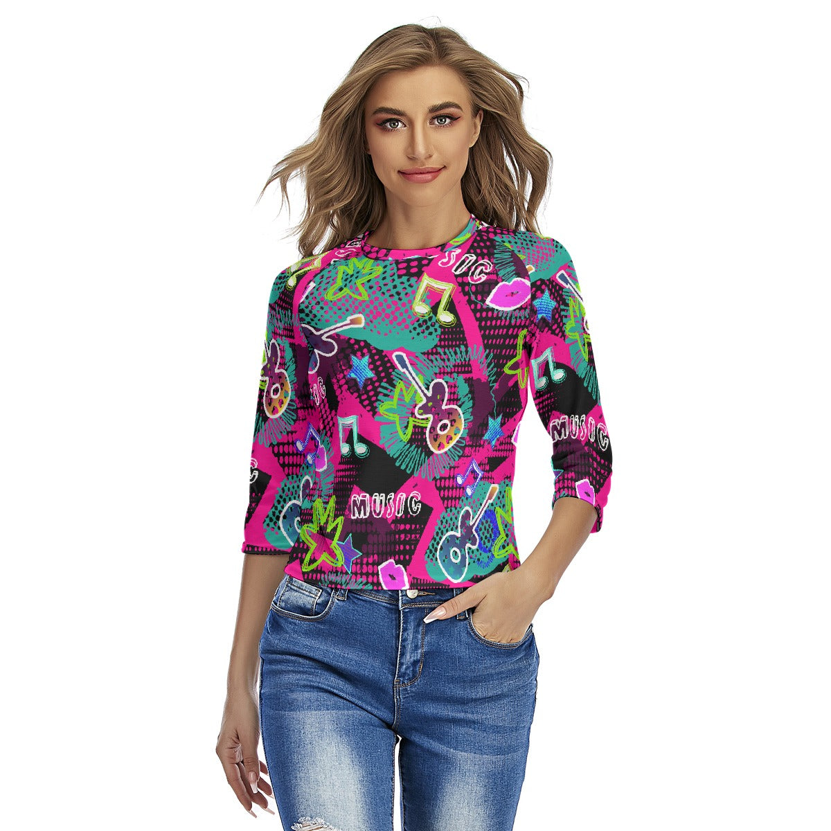 All-Over Print Women's Raglan Sleeves T-shirts