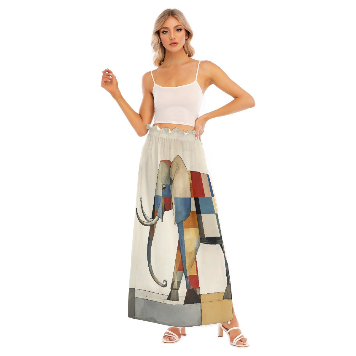All-Over Print Women's Side Split Skirt