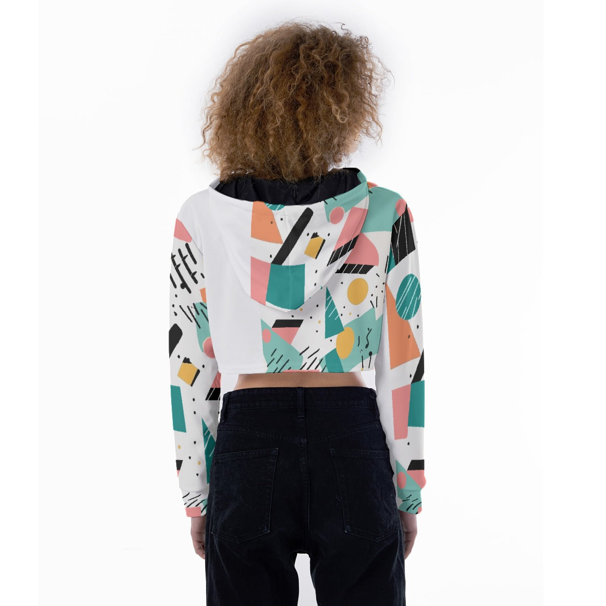 All-Over Print Women's Crop Top Hoodie