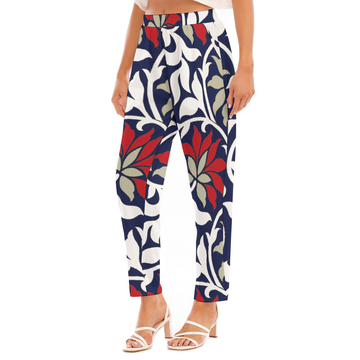 All-Over Print Women's Loose Straight-leg Pants