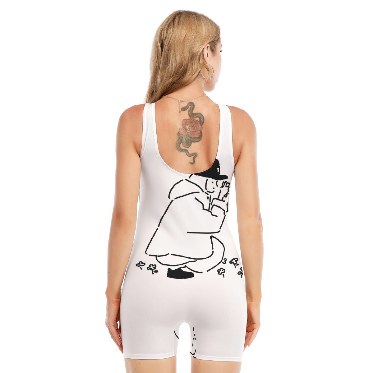 All-Over Print Women's Sleeveless One-piece Swimsuit