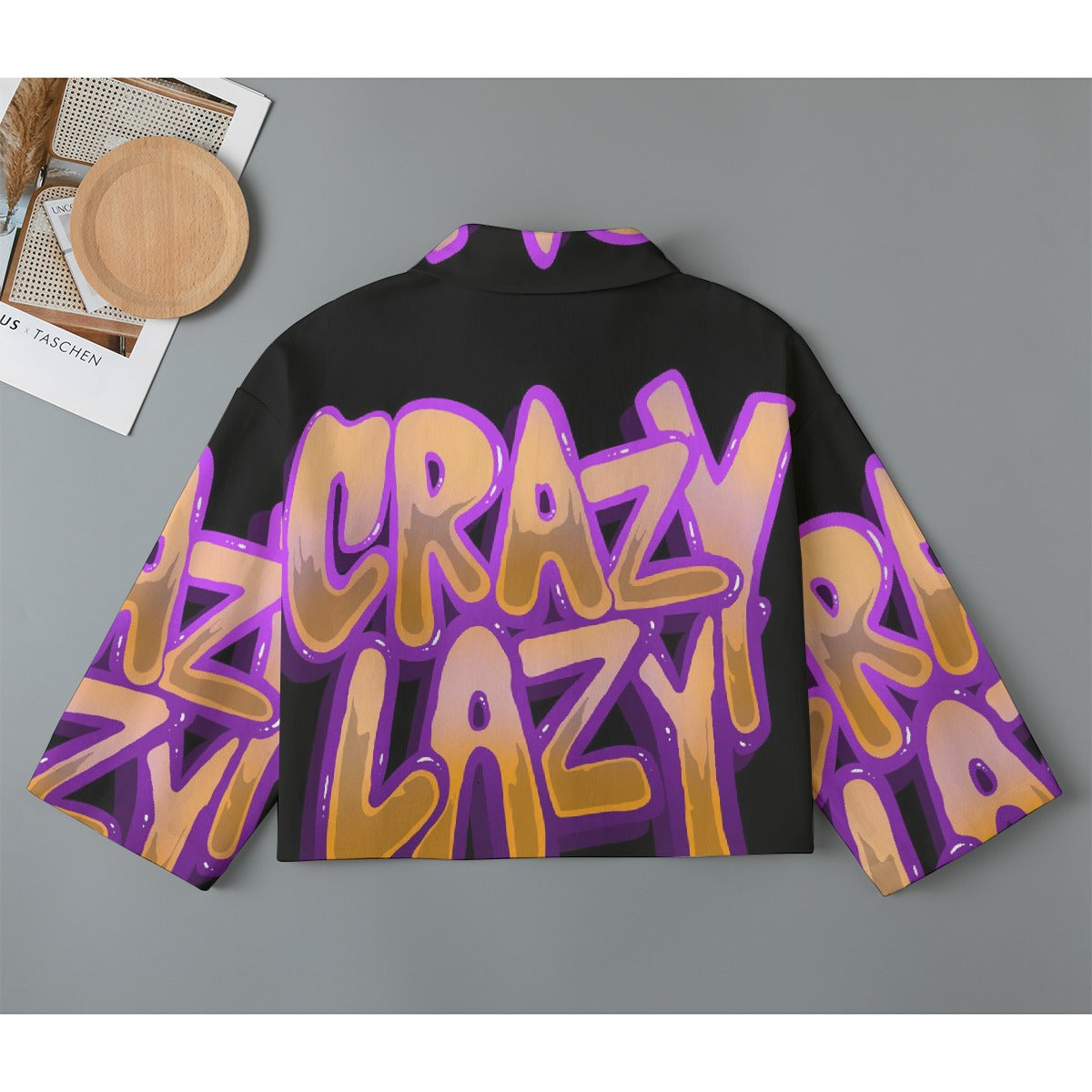All-Over Print Women's Cropped Jacket | 245GSM Cotton