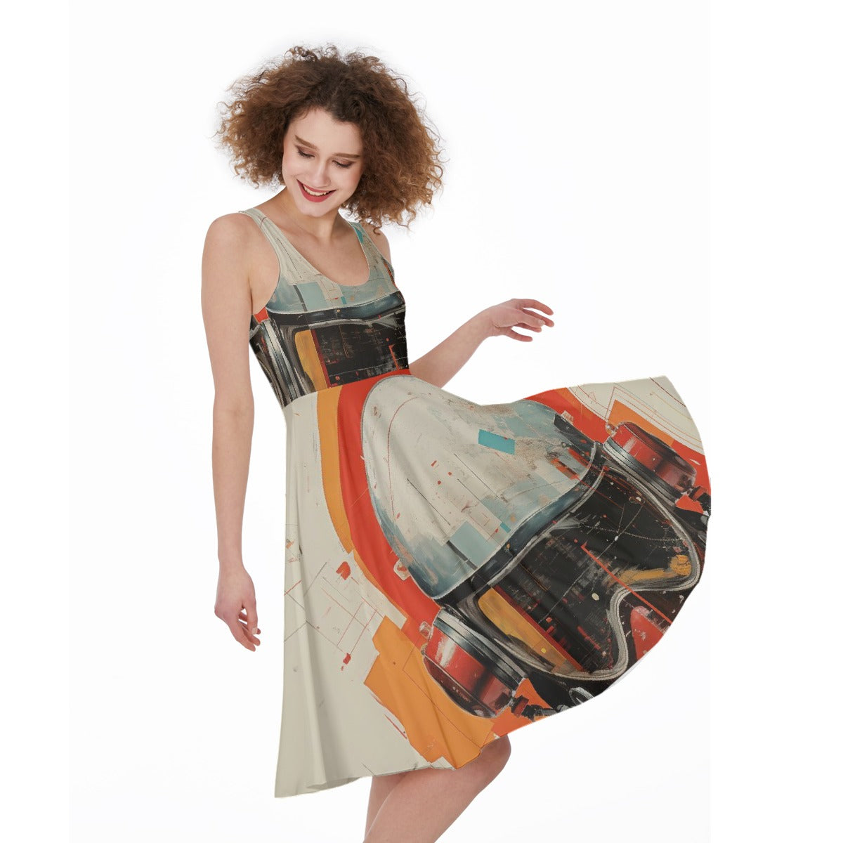 All-Over Print Women's Sleeveless Dress