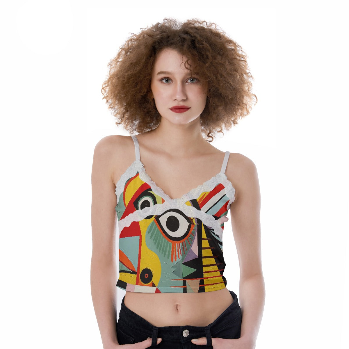 All-Over Print Women's Lace Camisole