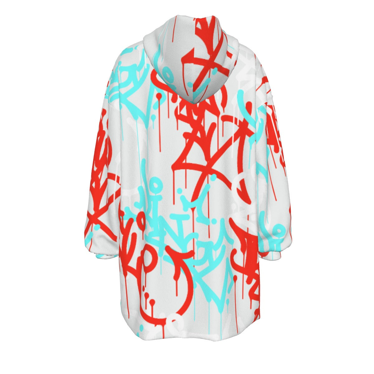 All-Over Print Women's Sherpa Fleece Hoodie Blanket