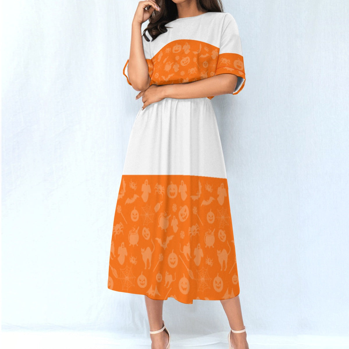 All-Over Print Women's Elastic Waist Dress