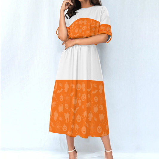 All-Over Print Women's Elastic Waist Dress