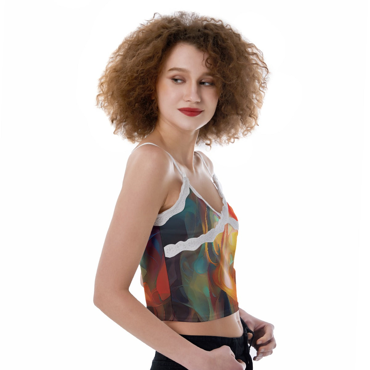 All-Over Print Women's Lace Camisole