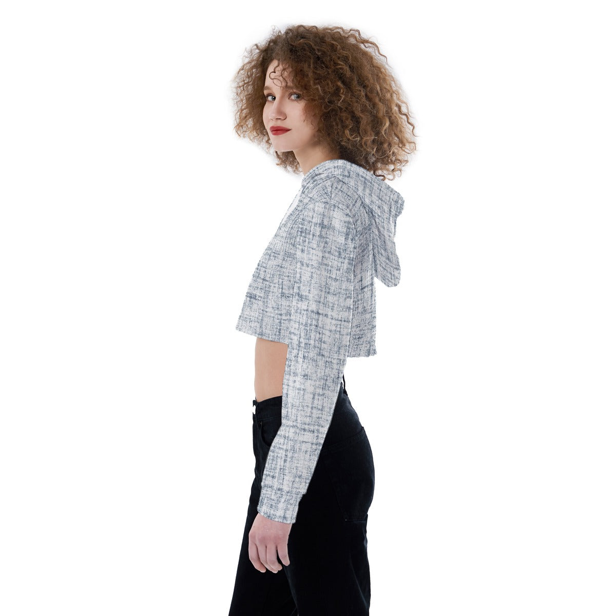 All-Over Print Women's Crop Top Hoodie