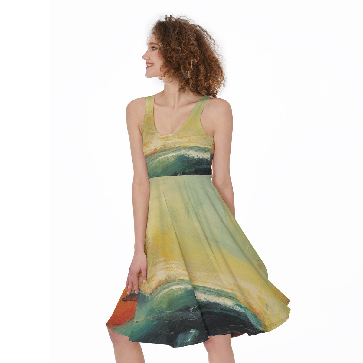 All-Over Print Women's Sleeveless Dress