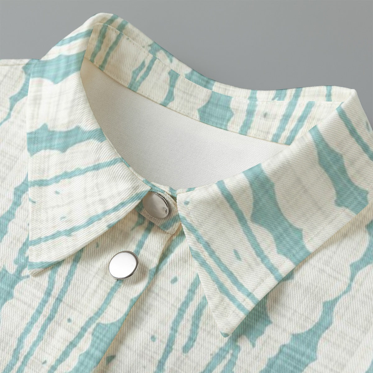 All-Over Print Women's Cropped Jacket | 245GSM Cotton