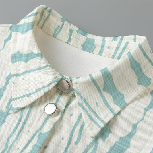 All-Over Print Women's Cropped Jacket | 245GSM Cotton