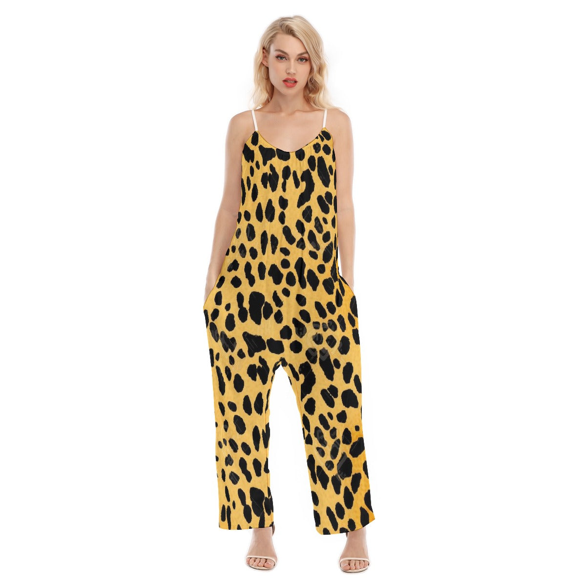 All-Over Print Women's Loose Cami Jumpsuit