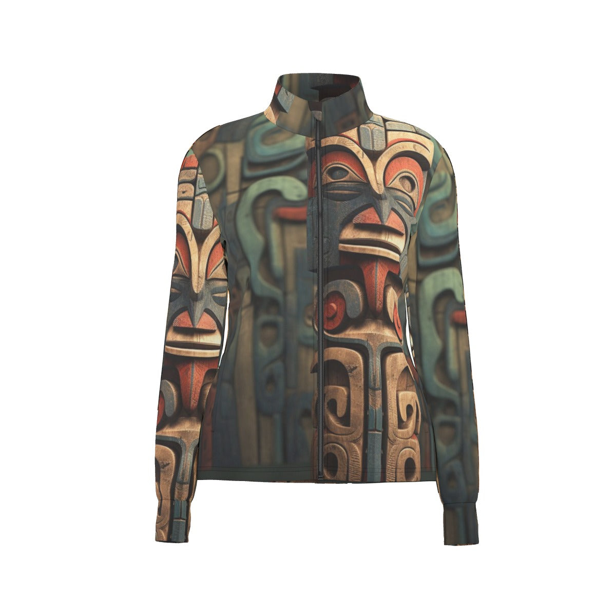 All-Over Print Women's Long Sleeve Thumbhole Jacket