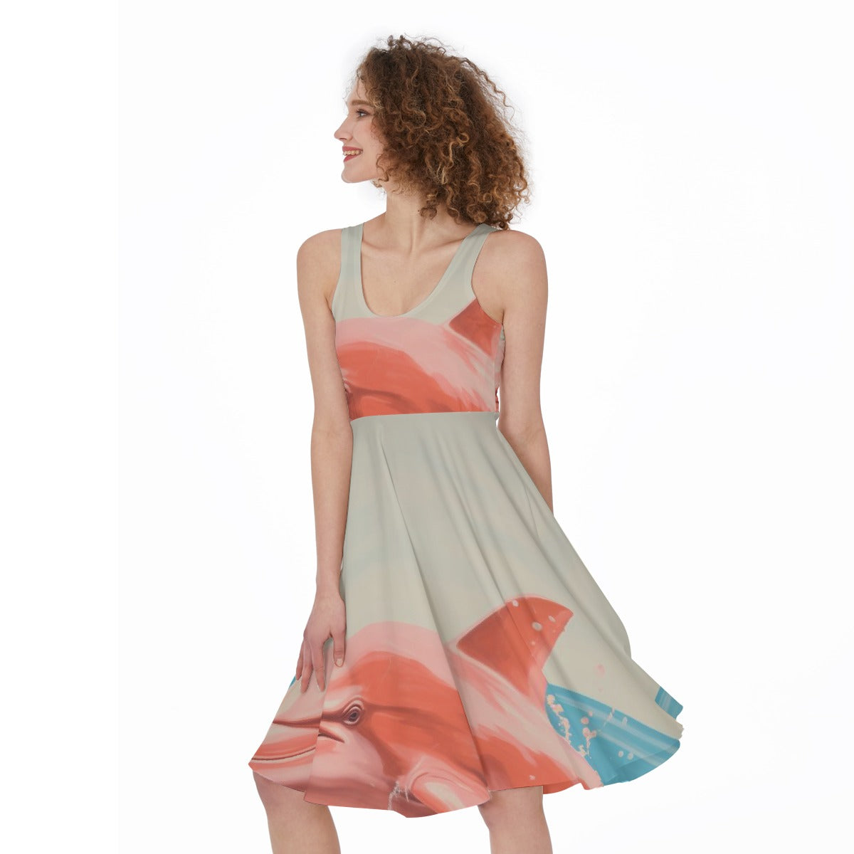 All-Over Print Women's Sleeveless Dress