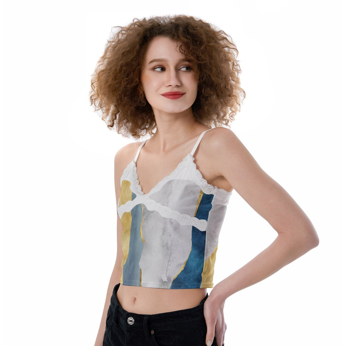 All-Over Print Women's Lace Camisole