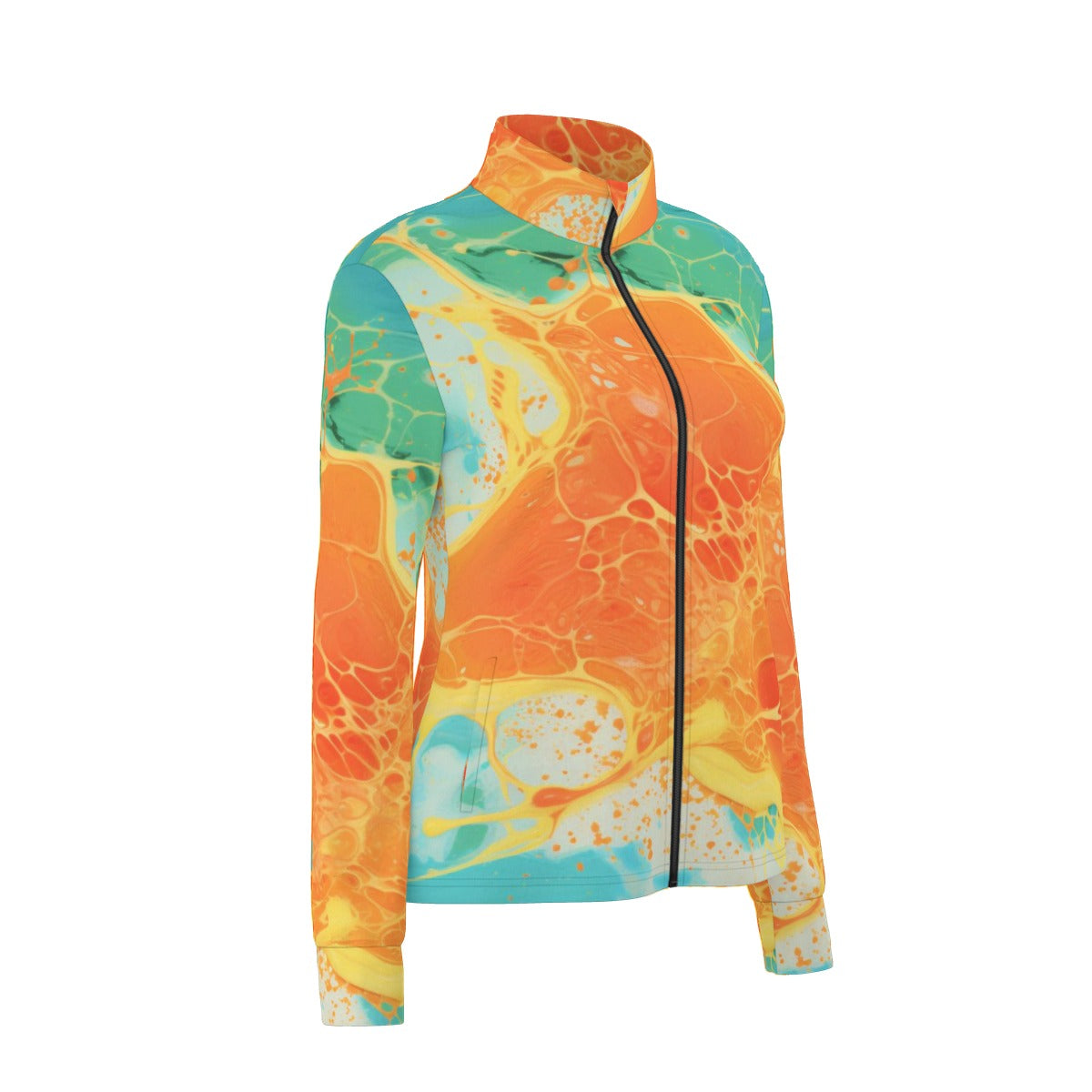 All-Over Print Women's Long Sleeve Thumbhole Jacket