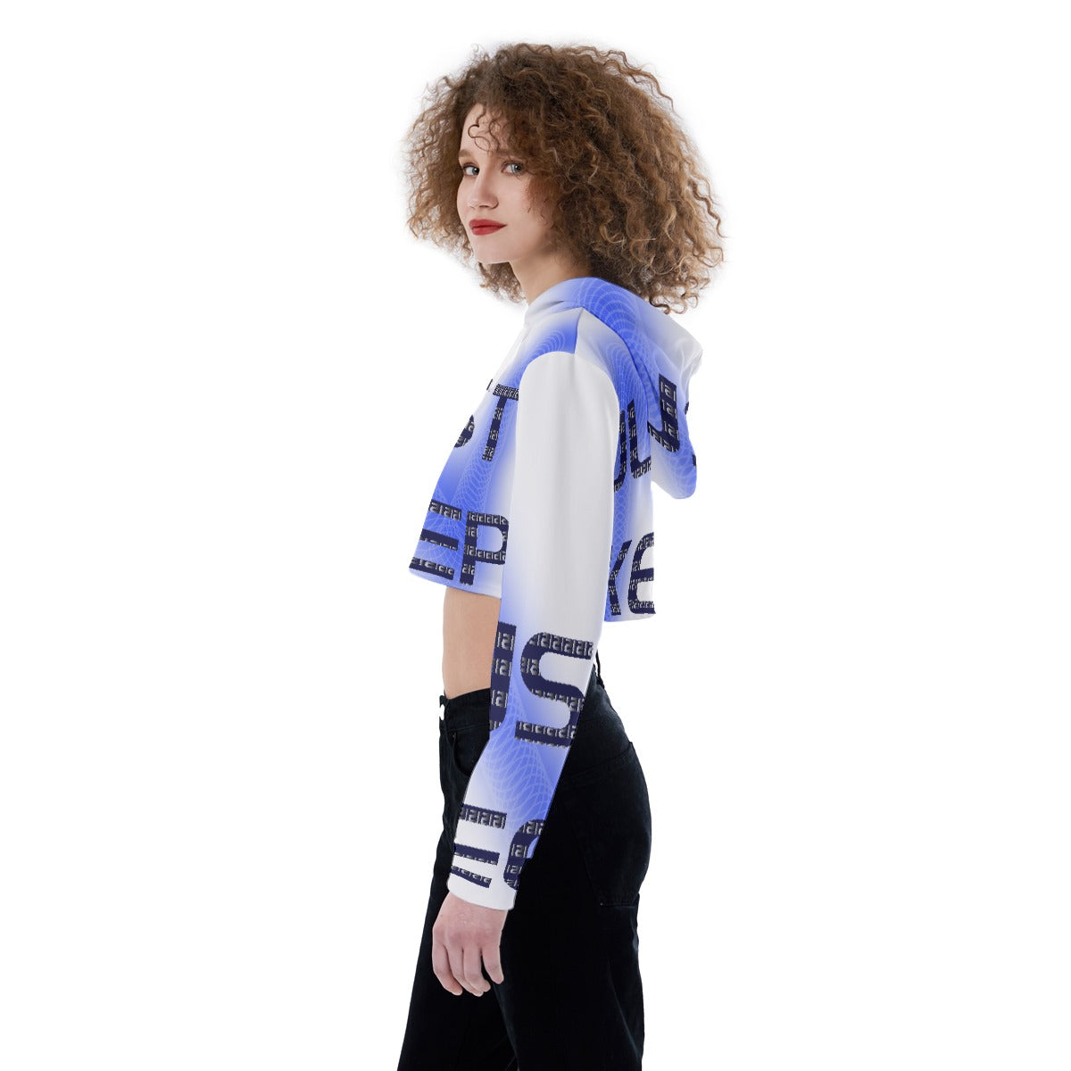 All-Over Print Women's Crop Top Hoodie