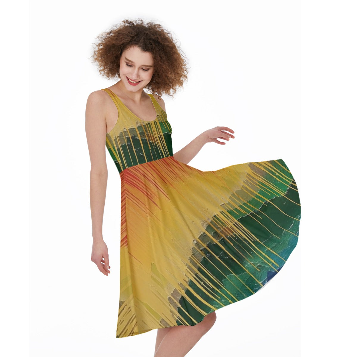 All-Over Print Women's Sleeveless Dress