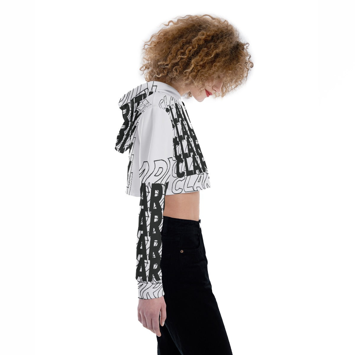 All-Over Print Women's Crop Top Hoodie