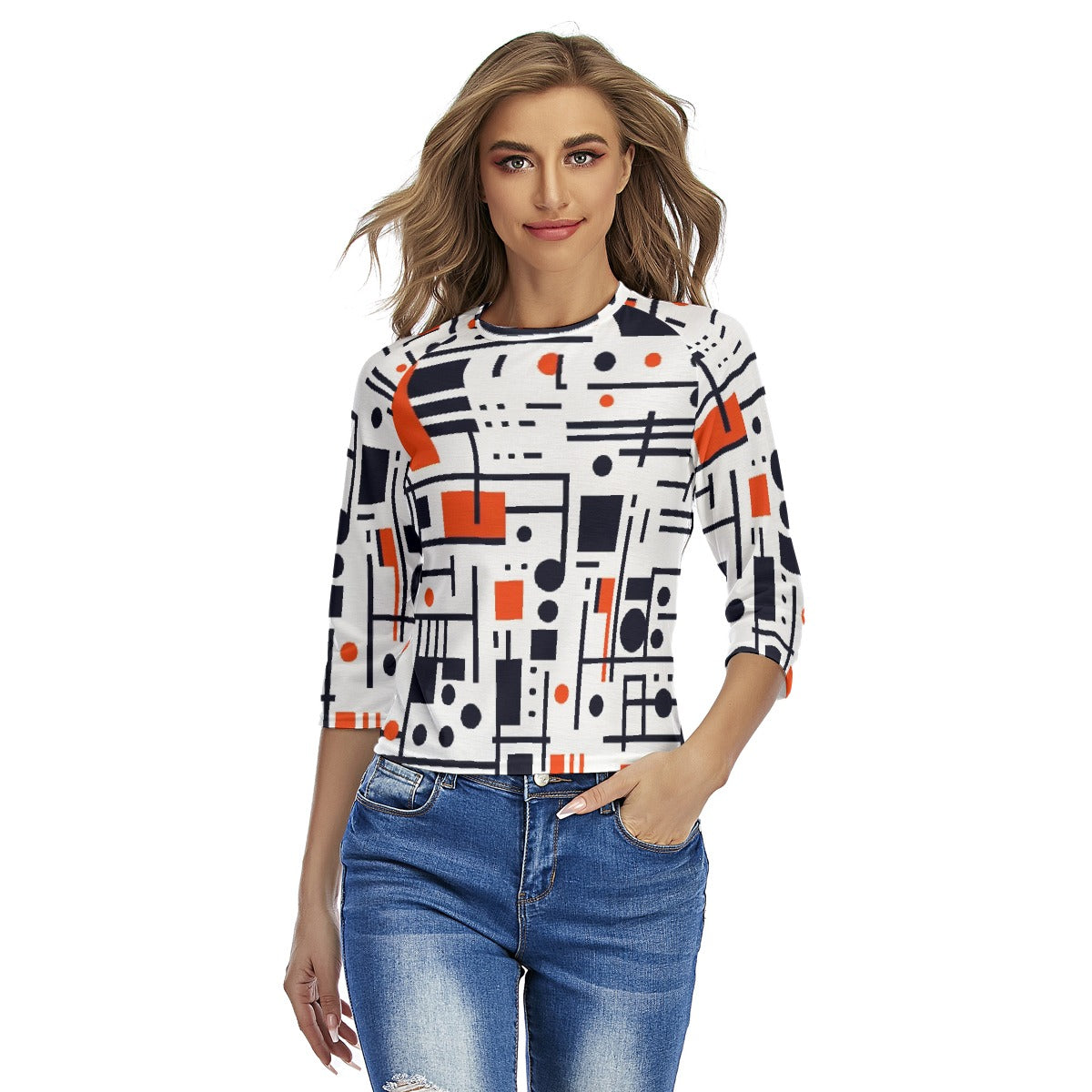 All-Over Print Women's Raglan Sleeves T-shirts