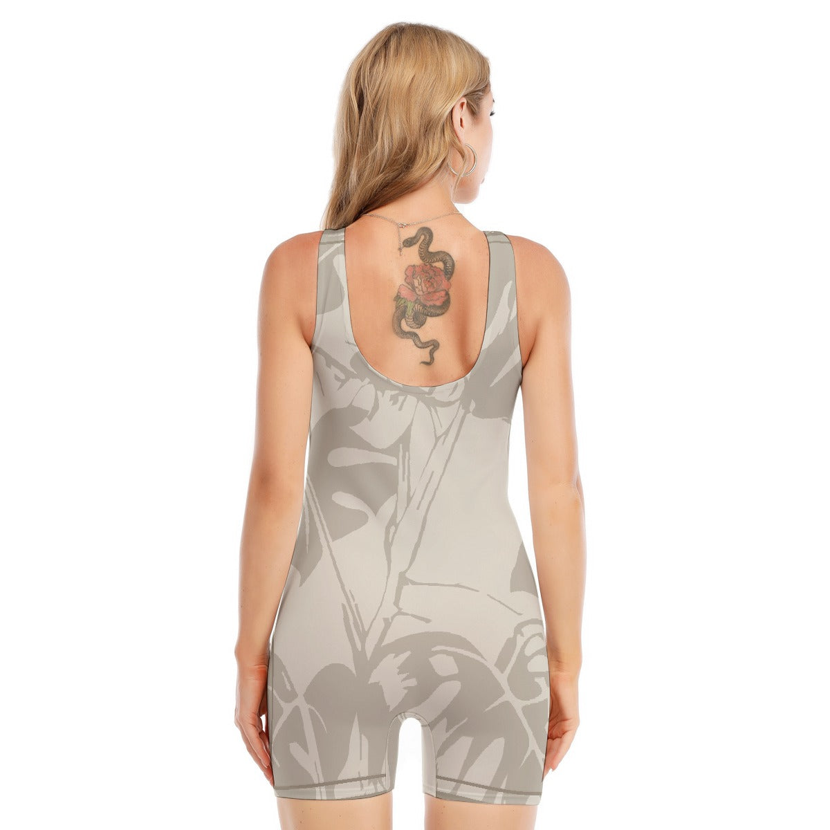 All-Over Print Women's Sleeveless One-piece Swimsuit