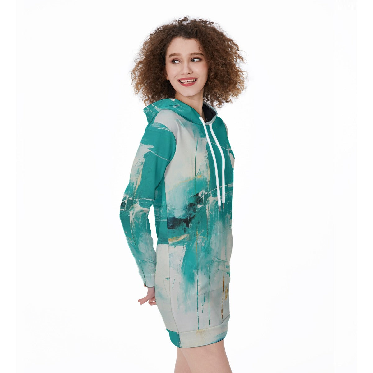 All-Over Print Women's Long Hoodie