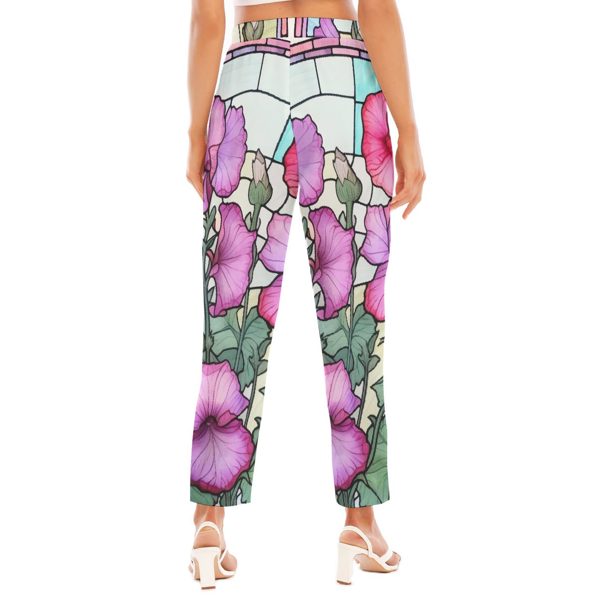 All-Over Print Women's Loose Straight-leg Pants