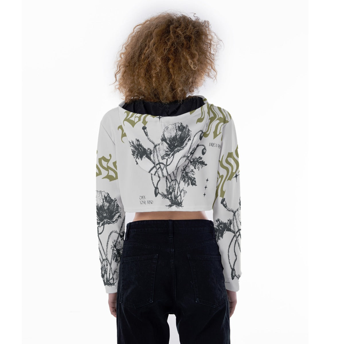 All-Over Print Women's Crop Top Hoodie