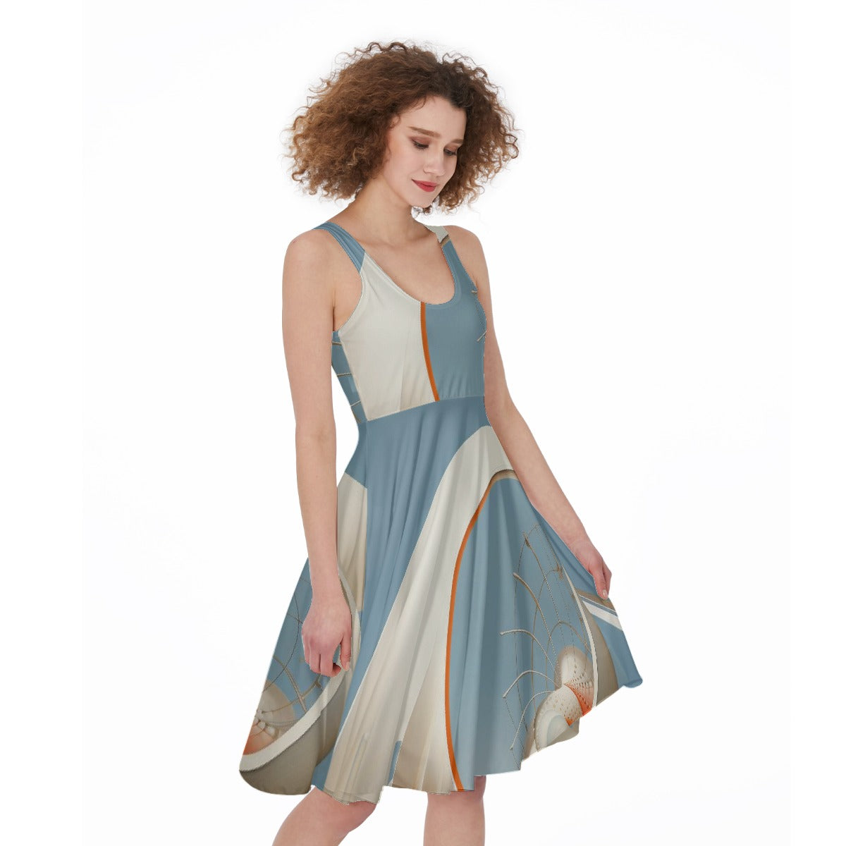 All-Over Print Women's Sleeveless Dress