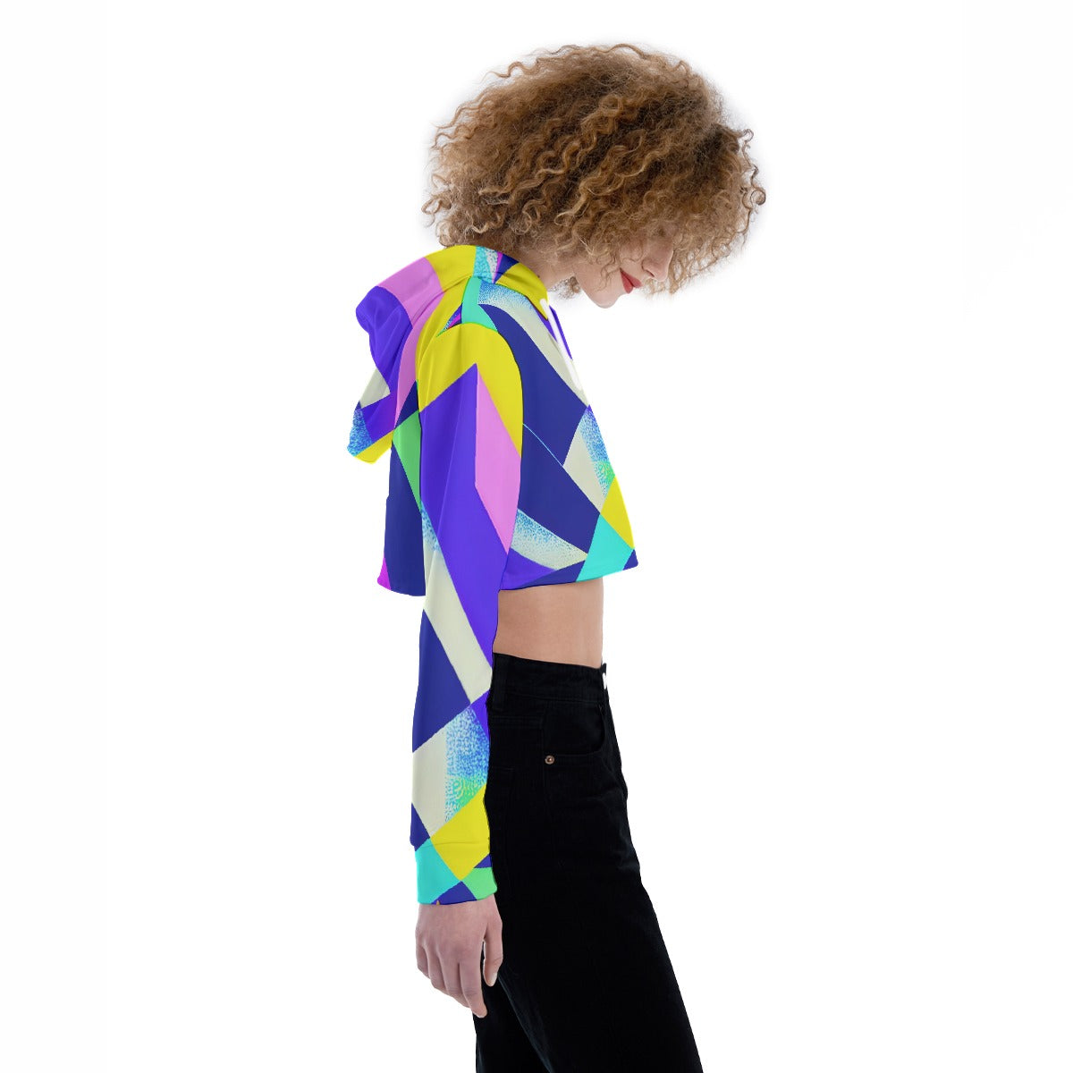 All-Over Print Women's Crop Top Hoodie