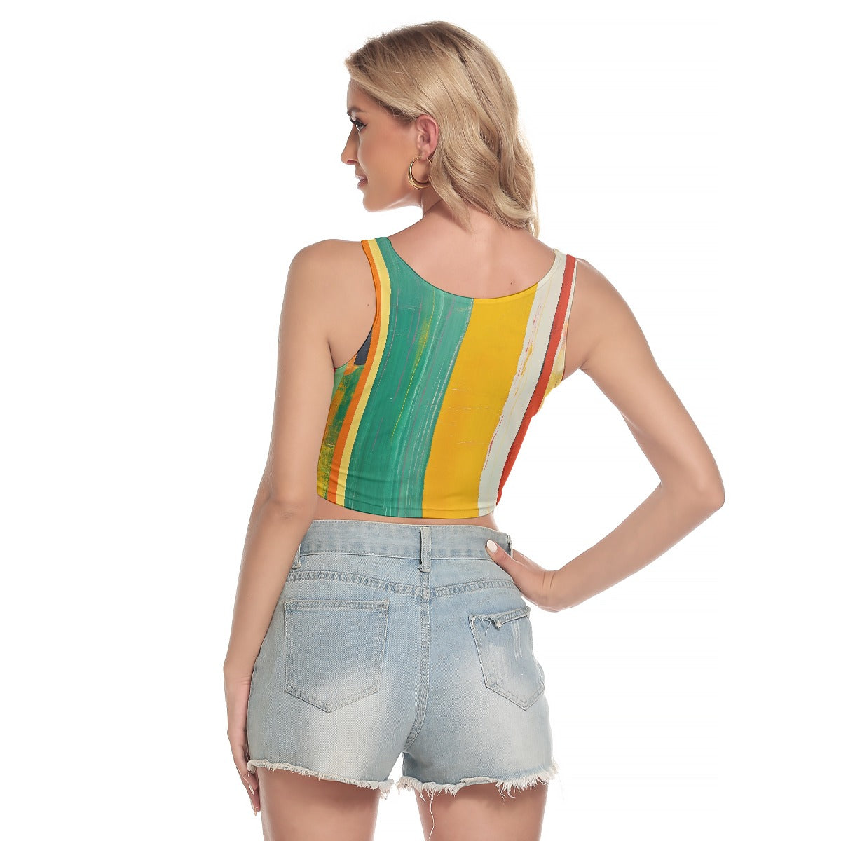 All-Over Print Women's Sport Crop Tank Top