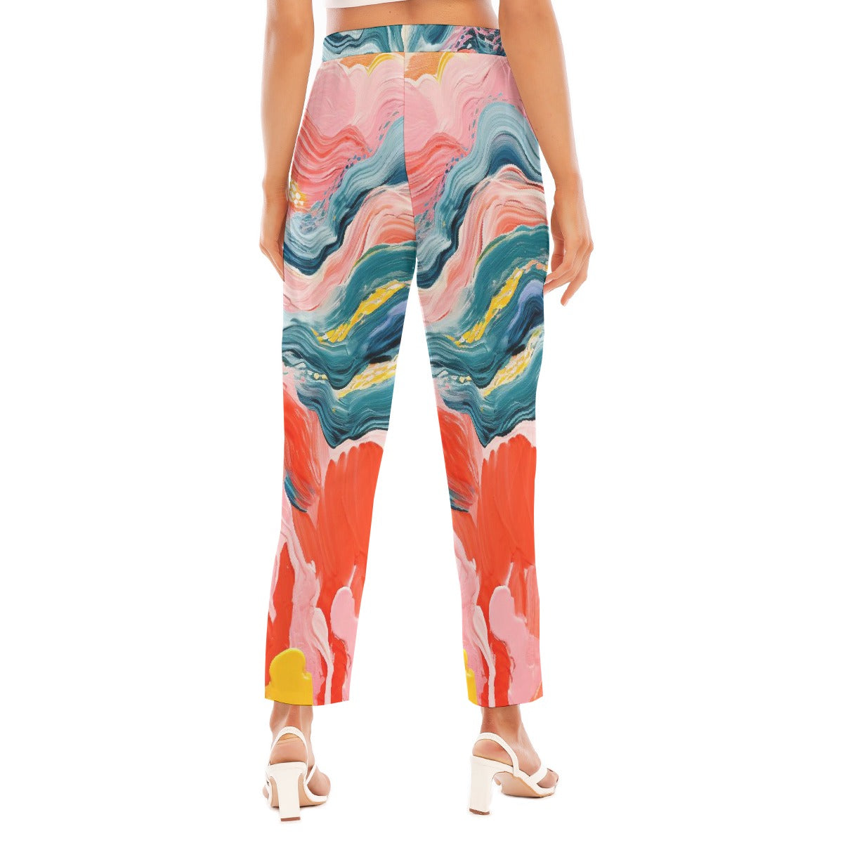 All-Over Print Women's Loose Straight-leg Pants
