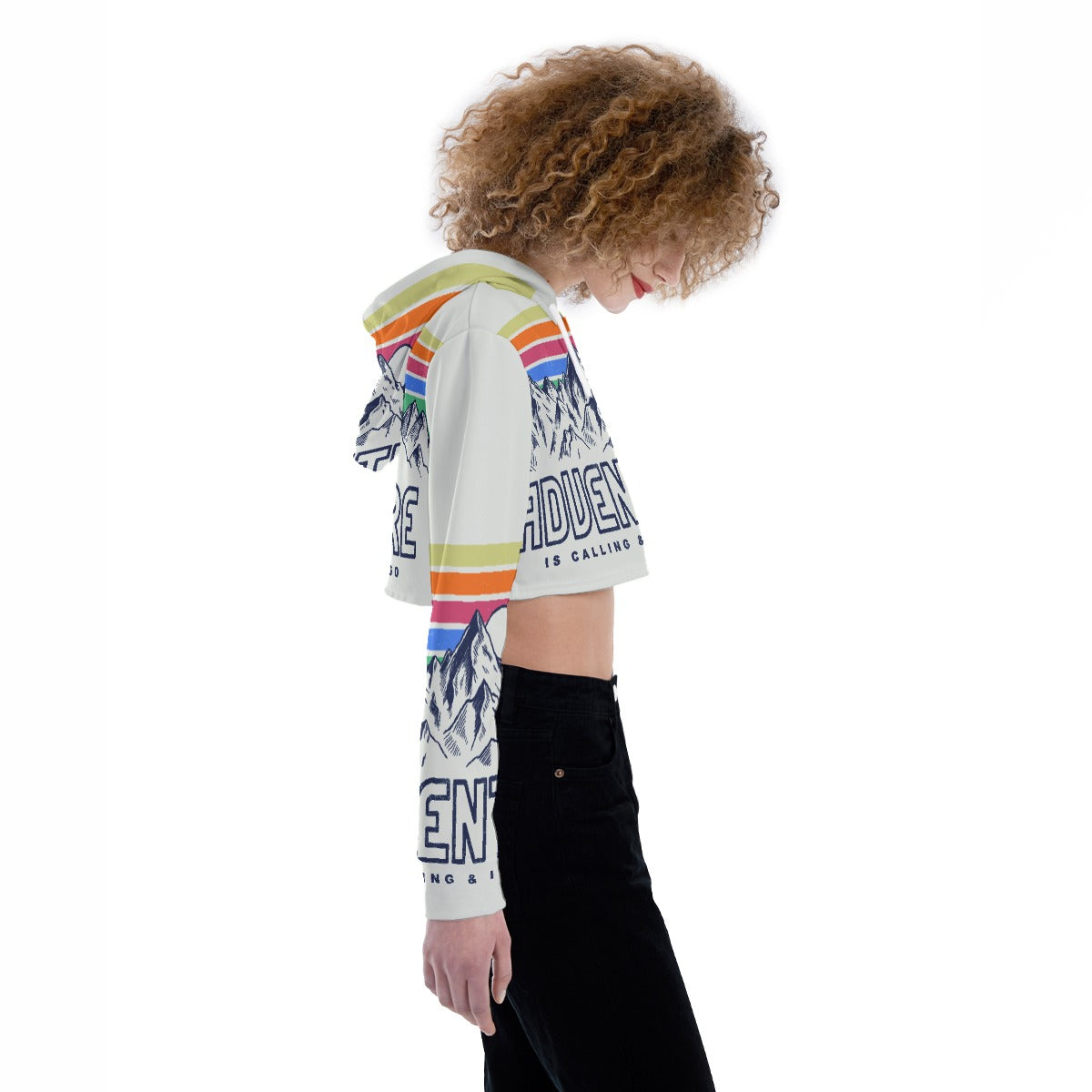 All-Over Print Women's Crop Top Hoodie