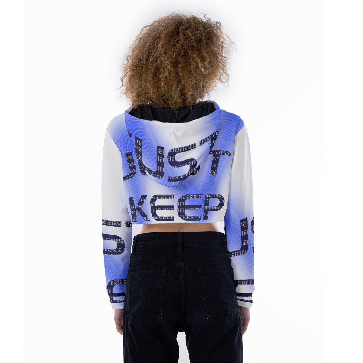 All-Over Print Women's Crop Top Hoodie